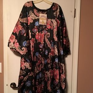 Long Plus Size Kaftan Up to 5X- Check Measurements